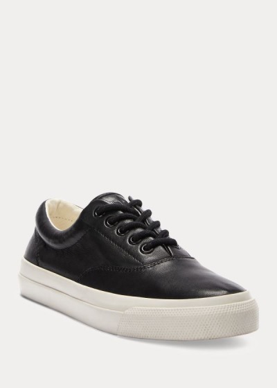 Polo Ralph Lauren Bryn Læder Sneakers Dame Danmark (XBQPW6598)